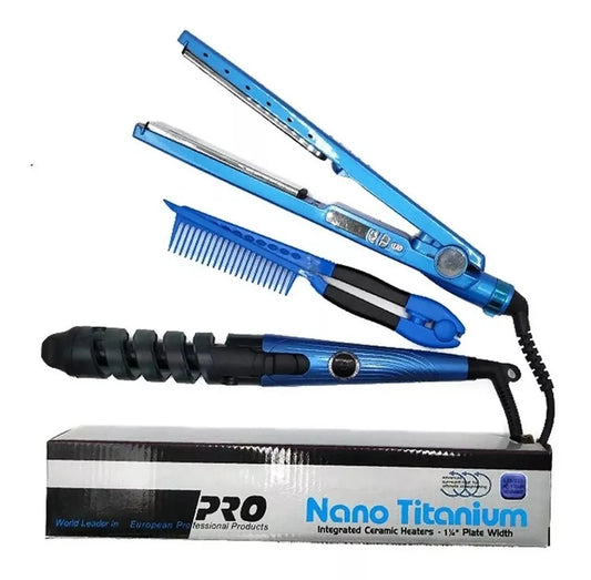Combo NanoTitanium+Cepillo Voluminizador